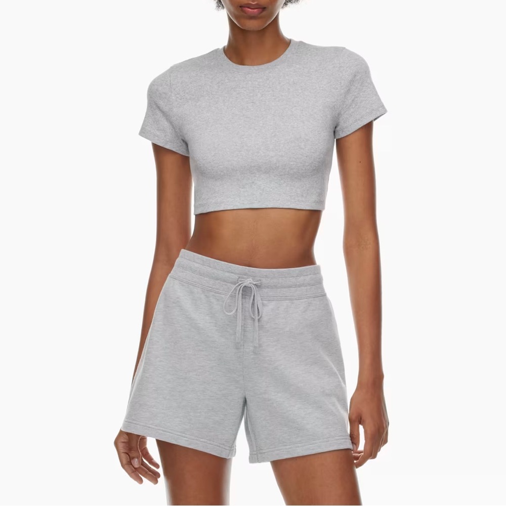 Aritzia Sweatfleece Airy Terry Perfect Banded Mid-Thigh Sweatshort